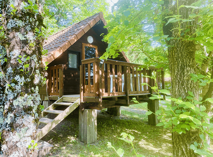 Vue extérieure du Chalet tournesol sans sanitaire