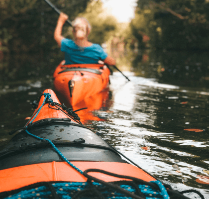 Les activités sportives proposées au camping la Pibola à Camon en Ariège en Occitanie. Kayak