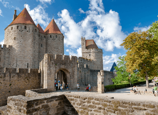 The City of Carcassonne and its ramparts