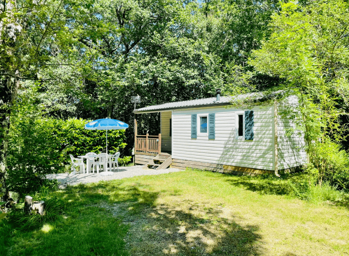 Comfort Frêne mobile home, for rent at Camping Flower la Pibola in Ariège